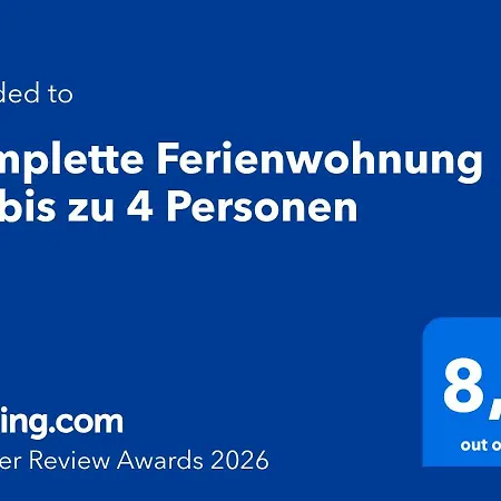 Komplette Fuer Bis Zu 4 Personen Lejlighed